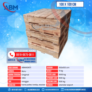 Pallet Plastik Bekas & Baru Ukuran 110x100x cm - ABMASK01 - Original